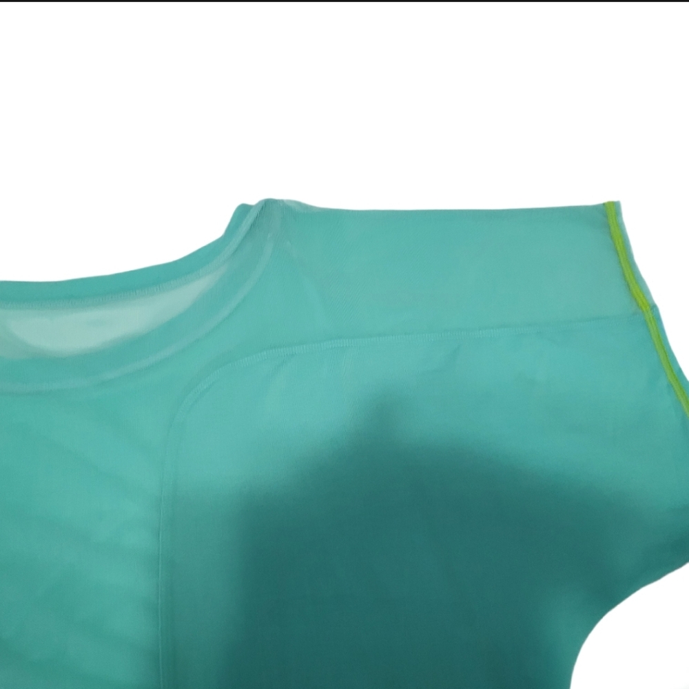 Trina Turk    Women's XL    T-Shirt   Top   Aqua - Picture 11 of 12